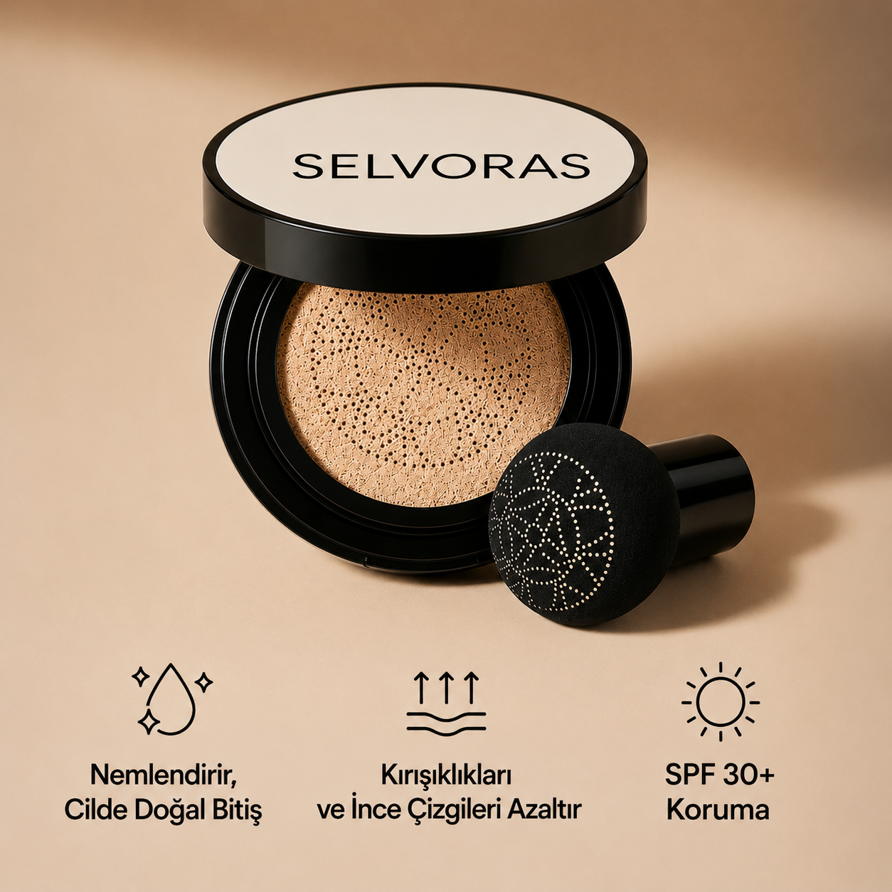 Air Cushion Fondöten | Doğal Işıltılı Görünüm